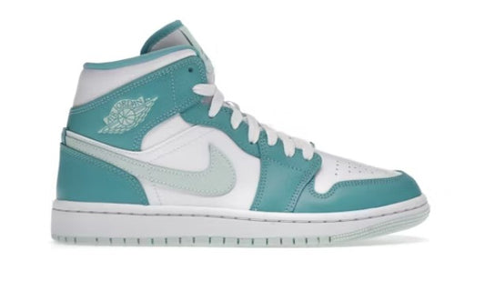Jordan 1 Mid Cyan Decolorado