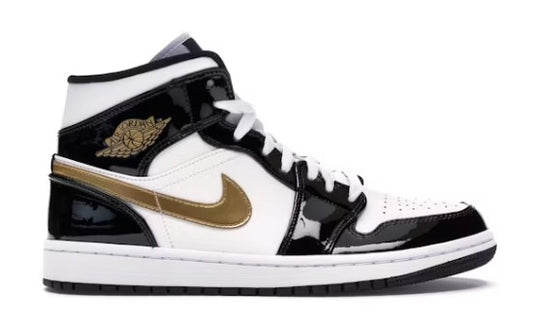Jordan 1 Mid Patent Gold