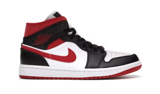 Jordan 1 Mid Red Black