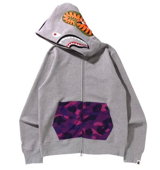 Hoddie Bape Gris/Morado