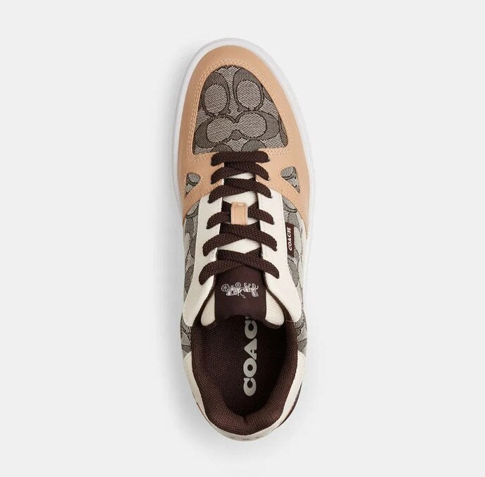 Coach Clip Low Court Brown