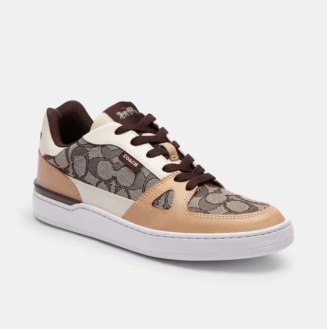 Coach Clip Low Court Brown