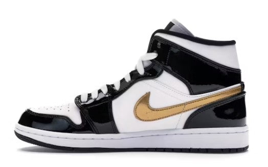 Jordan 1 Mid Patent Gold