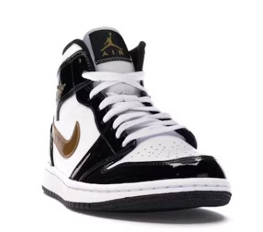 Jordan 1 Mid Patent Gold