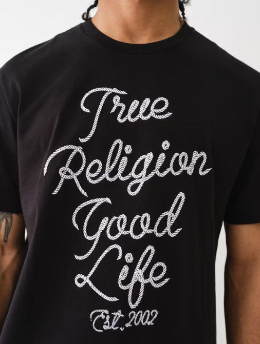T-shirt True Religion EMBROIDERED ROPE